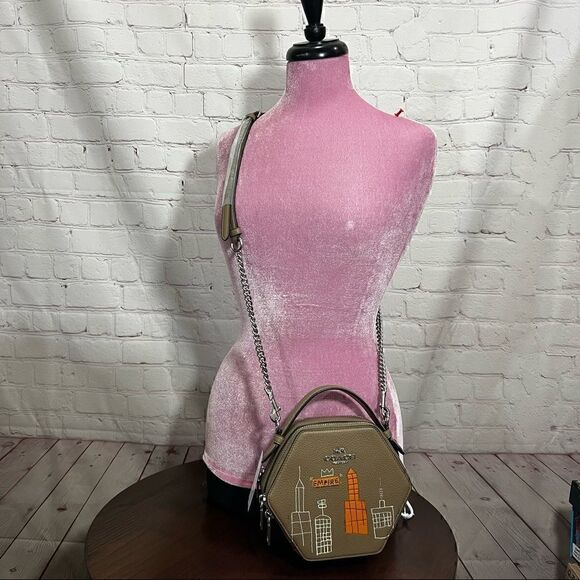 COACH X MICHEL JEAN BASQUIAT LIMITED EDITIONHexagonal Crossbody bag nwt